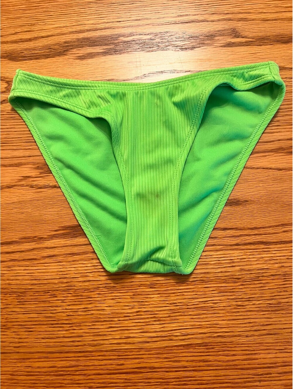 Wild Fable Green Ribbed Bikini Bottoms Size S